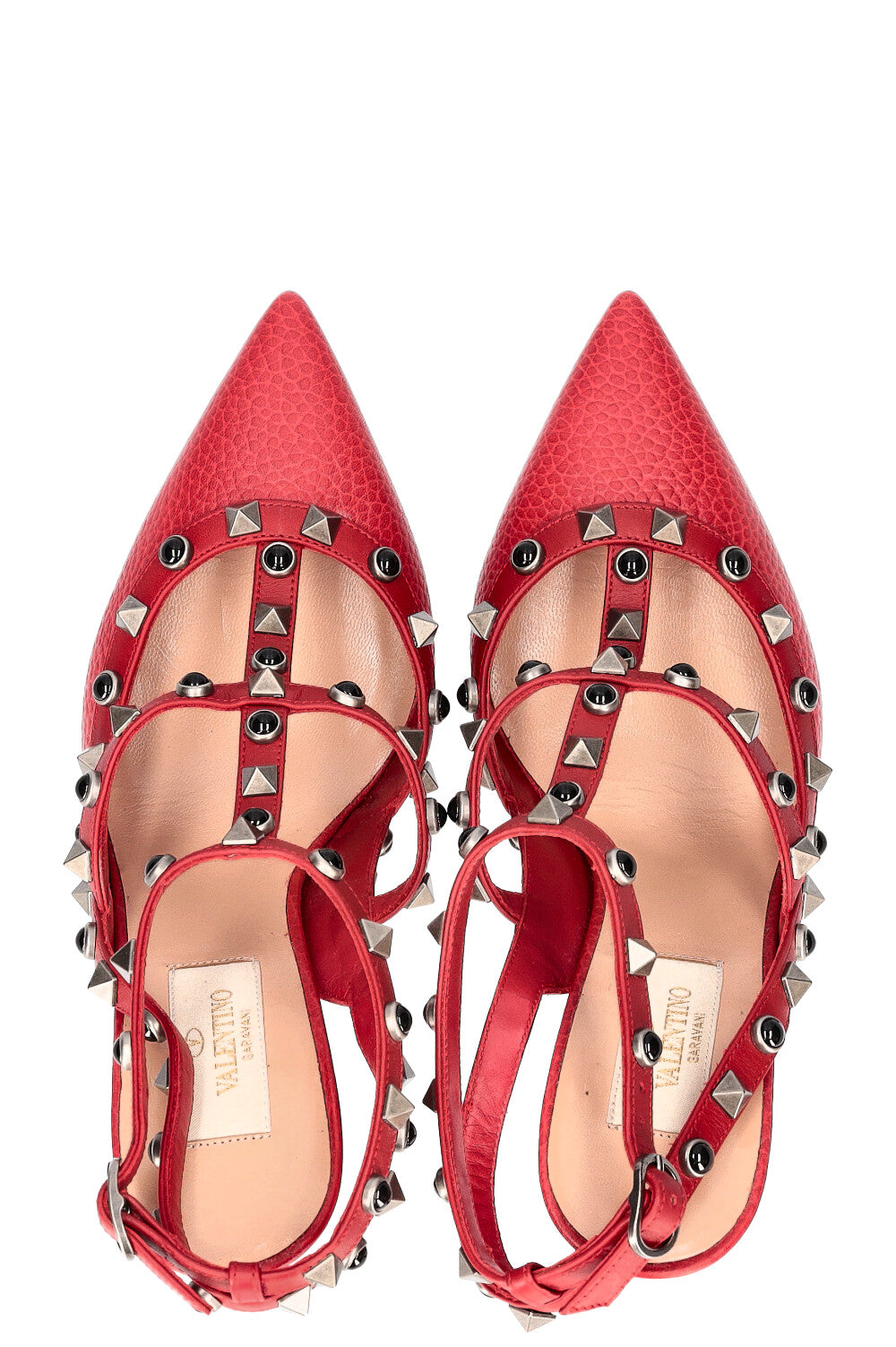 VALENTINO Rockstud Heels Red