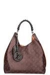 LOUIS VUITTON 2020 Carmel Mahina Bag Chocolate