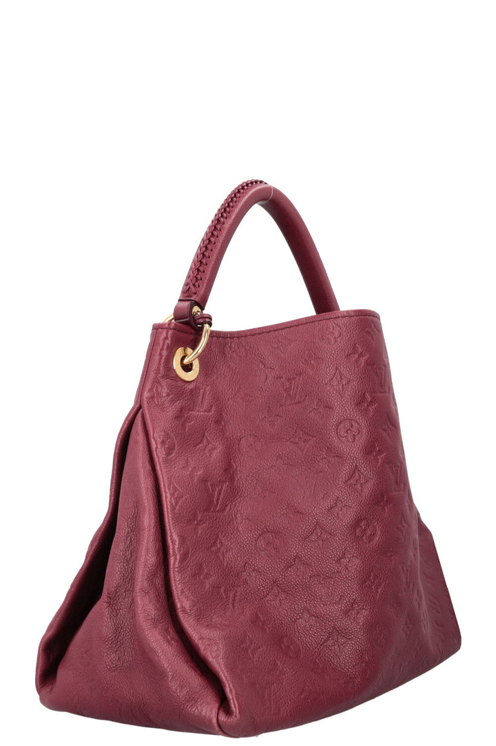 LOUIS VUITTON Artsy MM Bag Empreinte Fuchsia