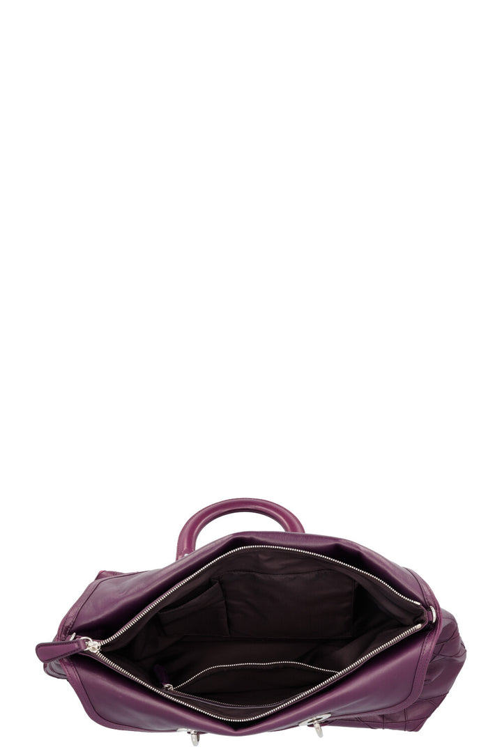 CHRISTIAN DIOR Granville Cannage Tote Bag Purple