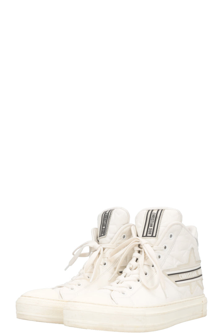 CHRISTIAN DIOR Walk'N'Dior High Top Sneaker White