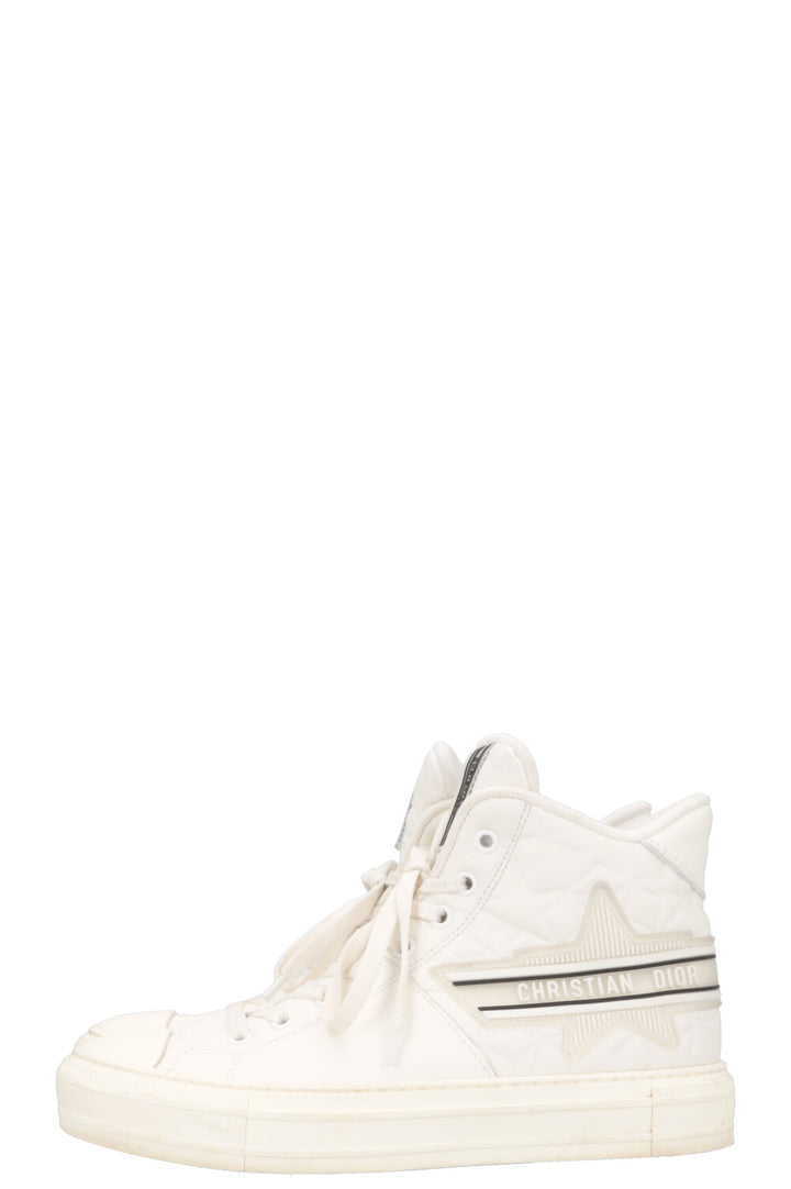 CHRISTIAN DIOR Walk'N'Dior High Top Sneaker White