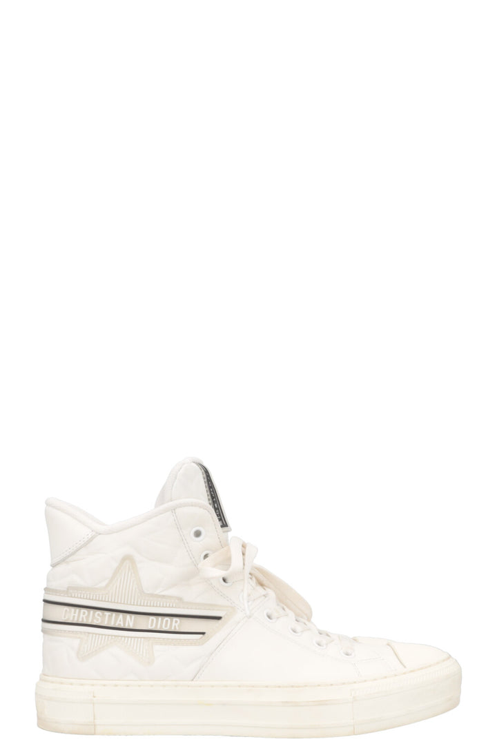 CHRISTIAN DIOR Walk'N'Dior High Top Sneaker White