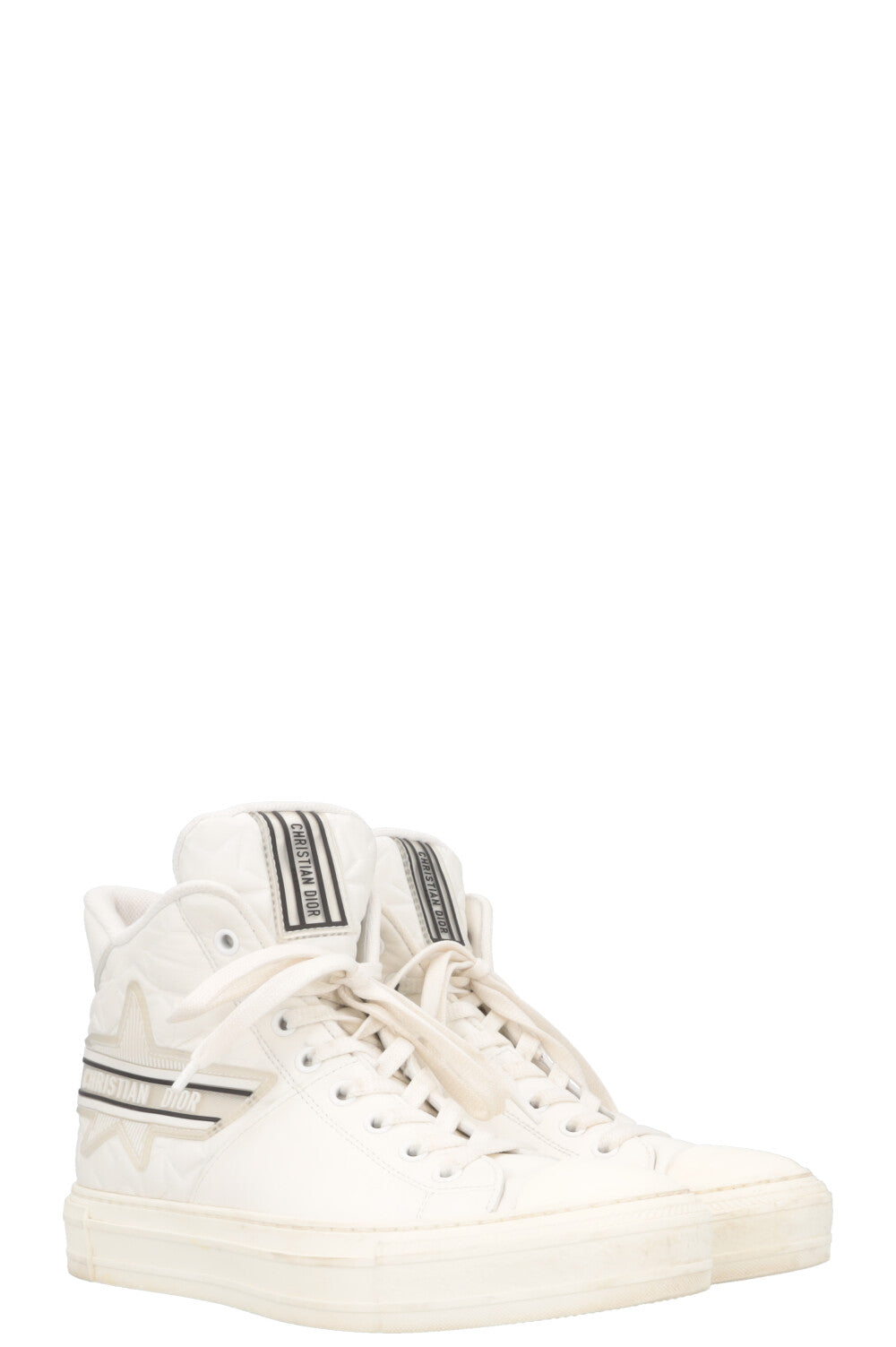 CHRISTIAN DIOR Walk'N'Dior High Top Sneaker White