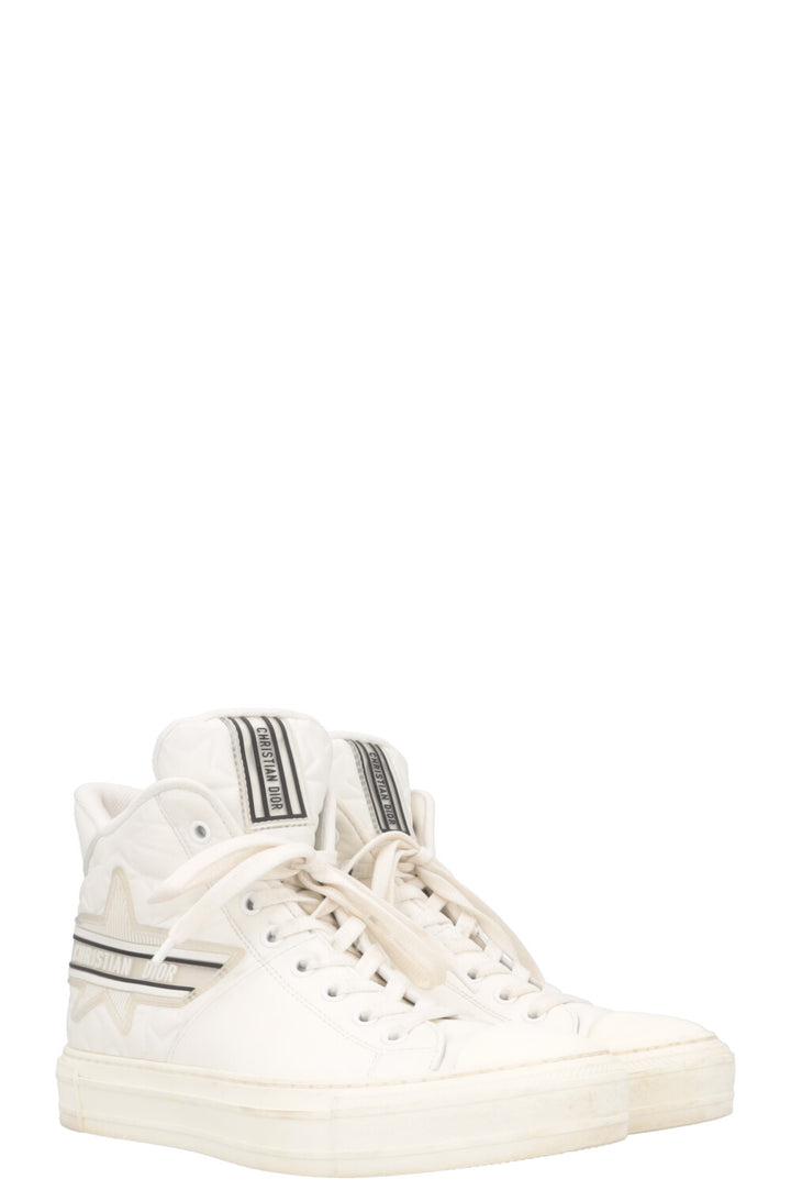 CHRISTIAN DIOR Walk'N'Dior High Top Sneaker White