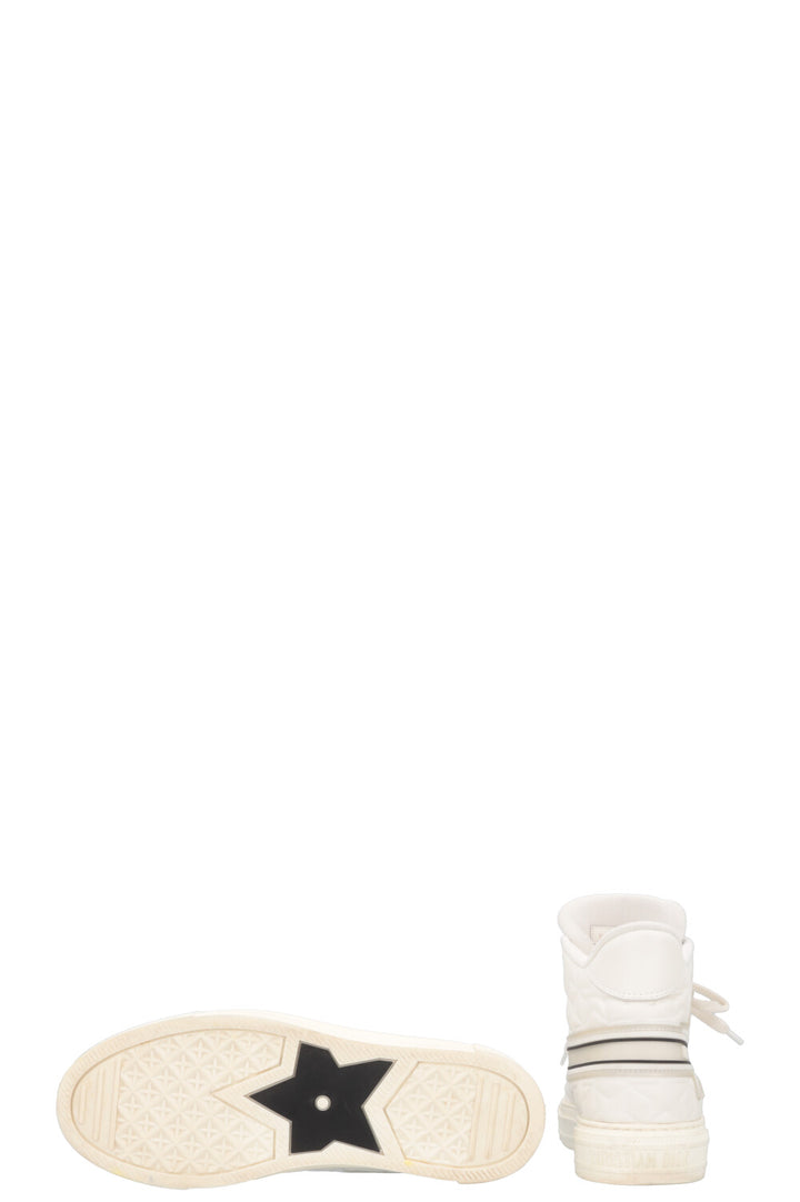 CHRISTIAN DIOR Walk'N'Dior High Top Sneaker White