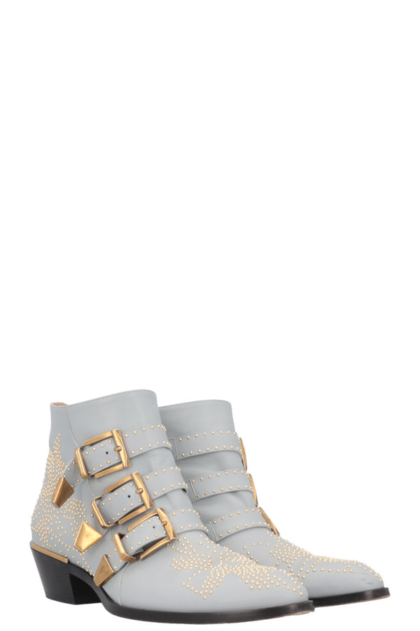 CHLOÉ Susanna Ankle Boots Blue