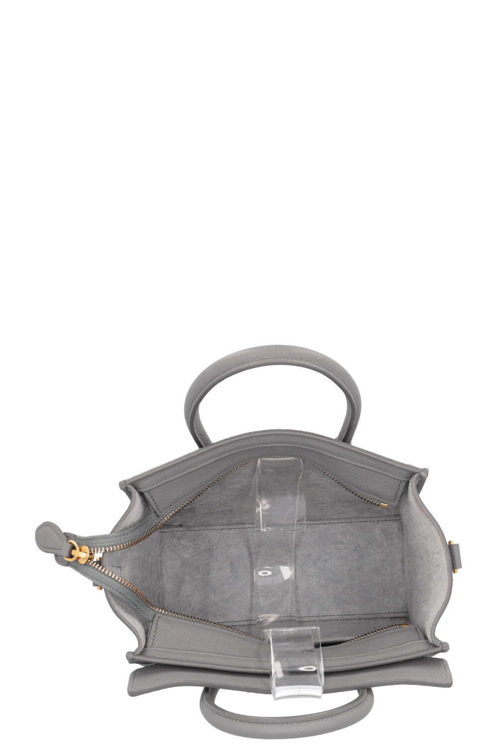 CELINE Nano Luggage Crossbody Bag Grey