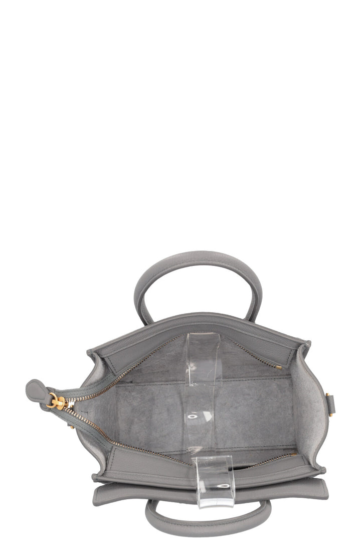 CELINE Nano Luggage Crossbody Bag Grey