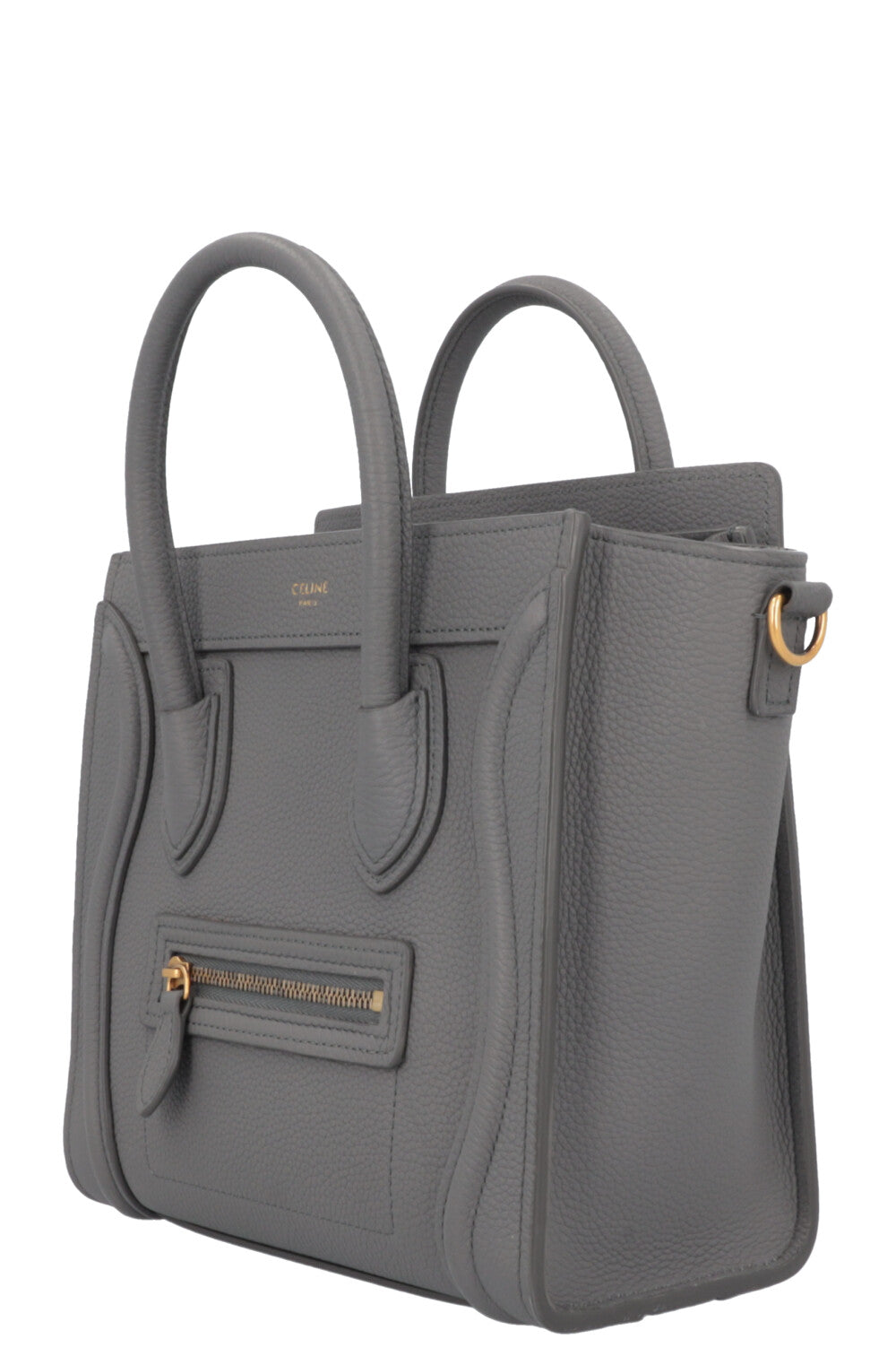 CELINE Nano Luggage Crossbody Bag Grey