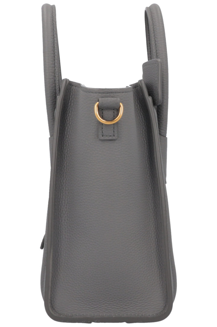 CELINE Nano Luggage Crossbody Bag Grey