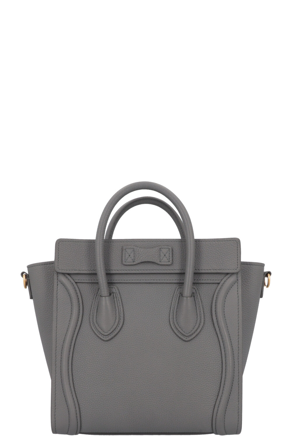 CELINE Nano Luggage Crossbody Bag Grey