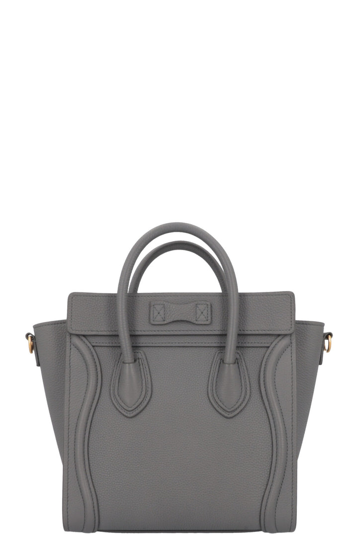 CELINE Nano Luggage Crossbody Bag Grey