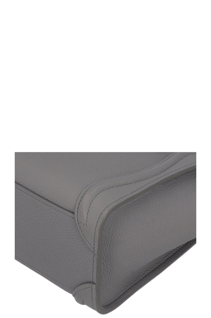 CELINE Nano Luggage Crossbody Bag Grey