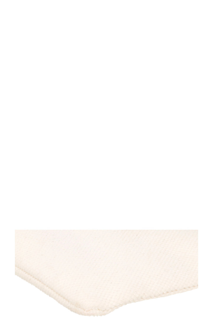 CELINE Logo Zip Pouch Cream Canvas