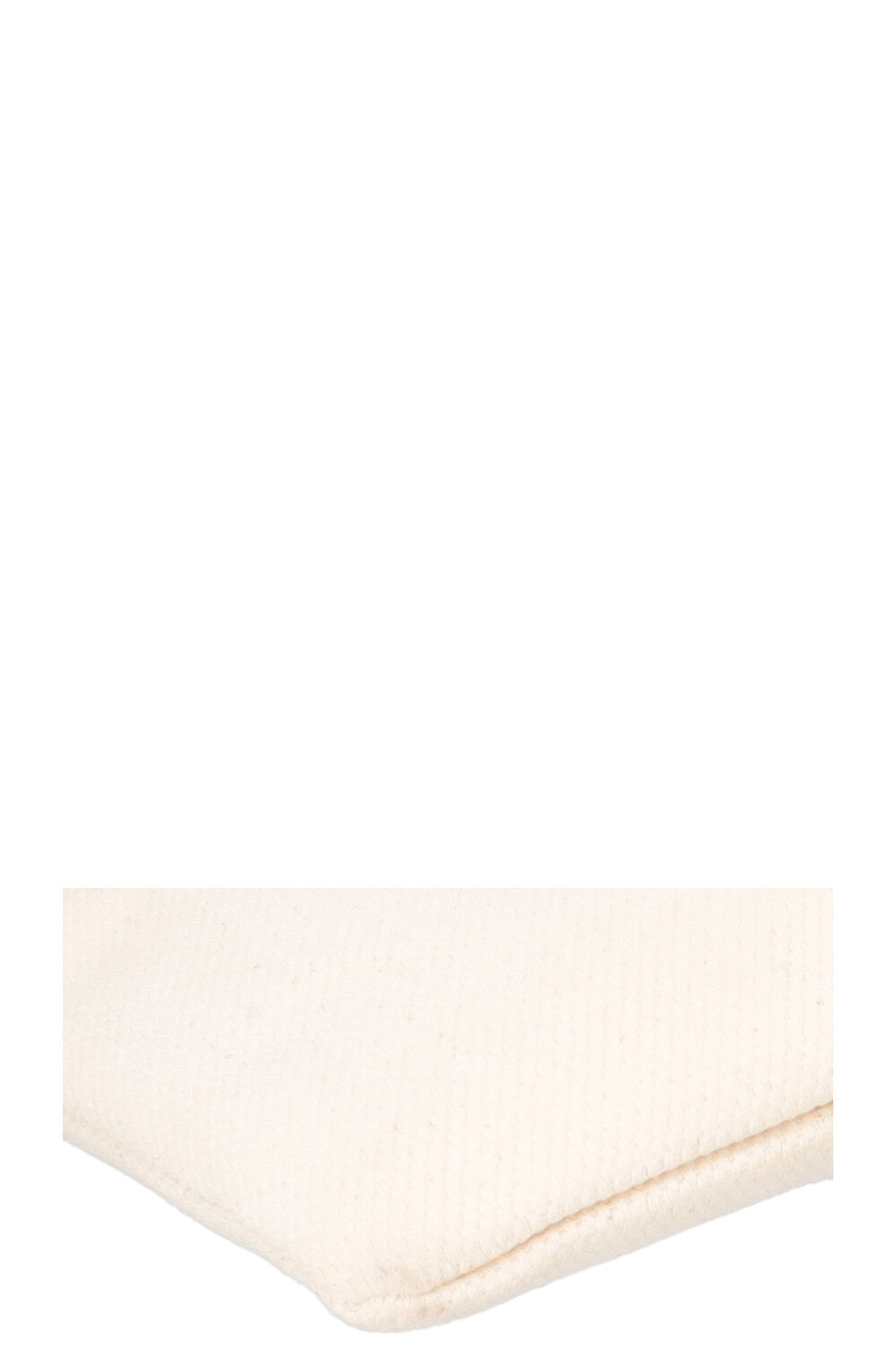 CELINE Logo Zip Pouch Cream Canvas