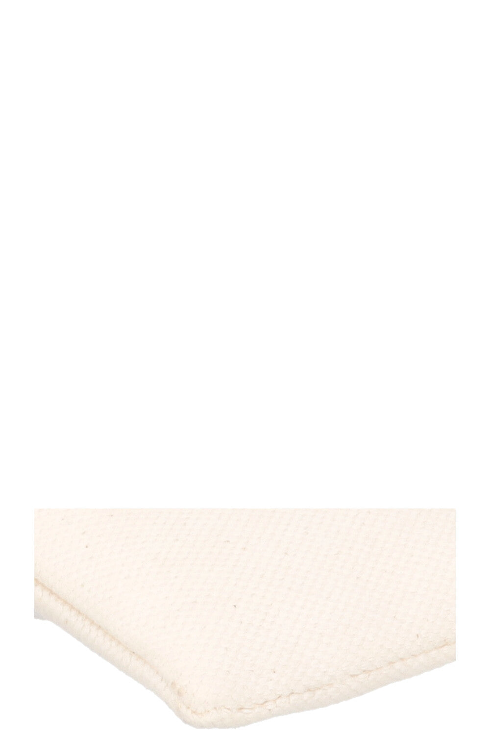 CELINE Logo Zip Pouch Cream Canvas