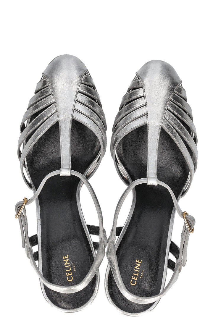 CÉLINE Heels Metallic Silver