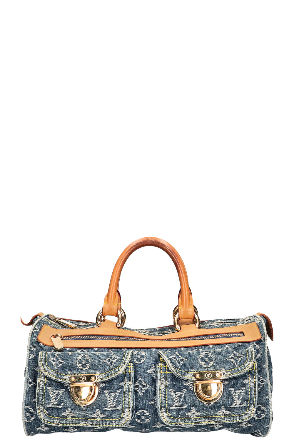 LOUIS VUITTON Neo Speedy Bag Denim Blue