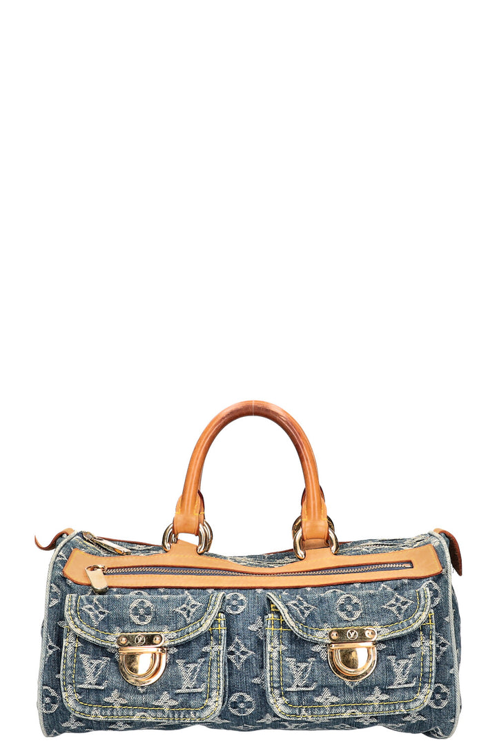 LOUIS VUITTON Neo Speedy Bag Denim Blue