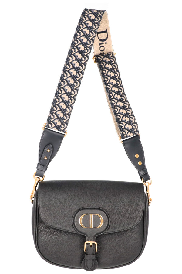 CHRISTIAN DIOR Large Bobby Bag Leather Black