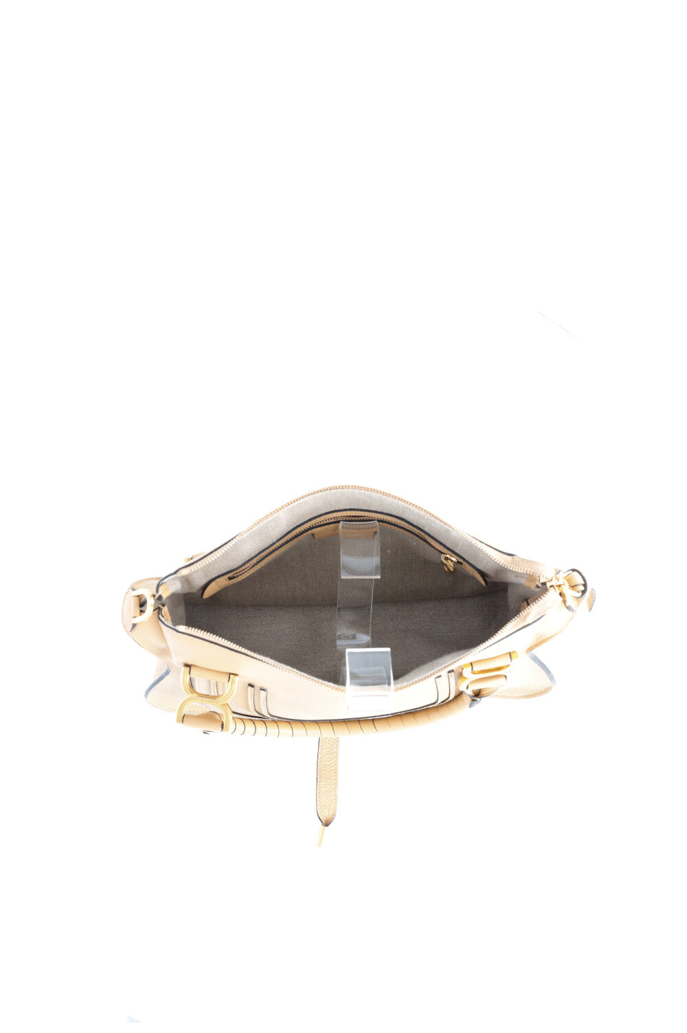 CHLOÉ Marcie Sac Moyen Cuir Beige