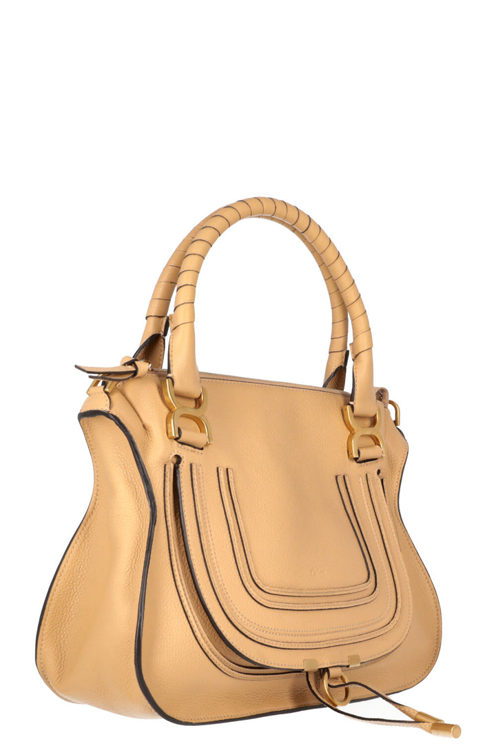 CHLOÉ Marcie Sac Moyen Cuir Beige