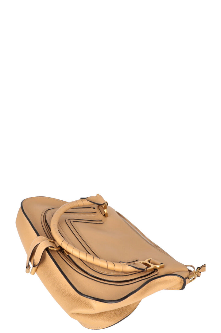 CHLOÉ Marcie Sac Moyen Cuir Beige