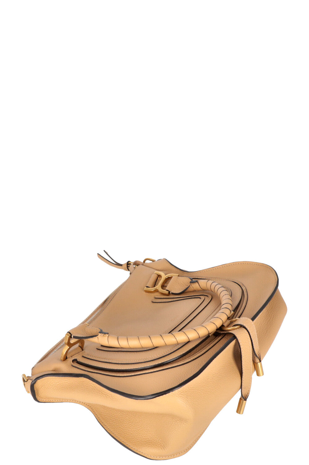 CHLOÉ Marcie Sac Moyen Cuir Beige