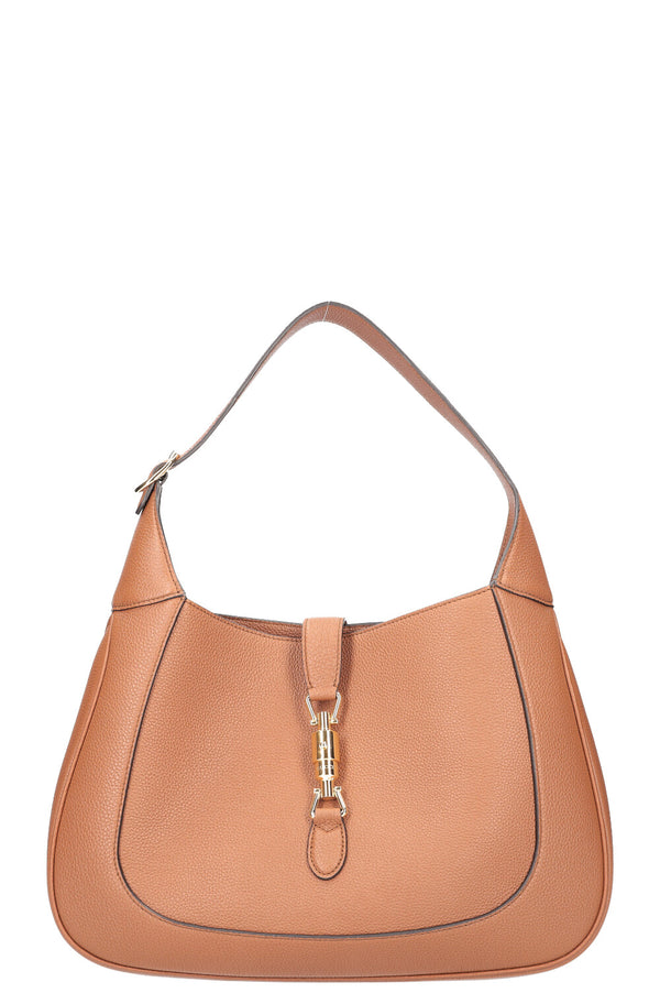 GUCCI Jackie 1961 Hobo Bag Graind Leather Brown