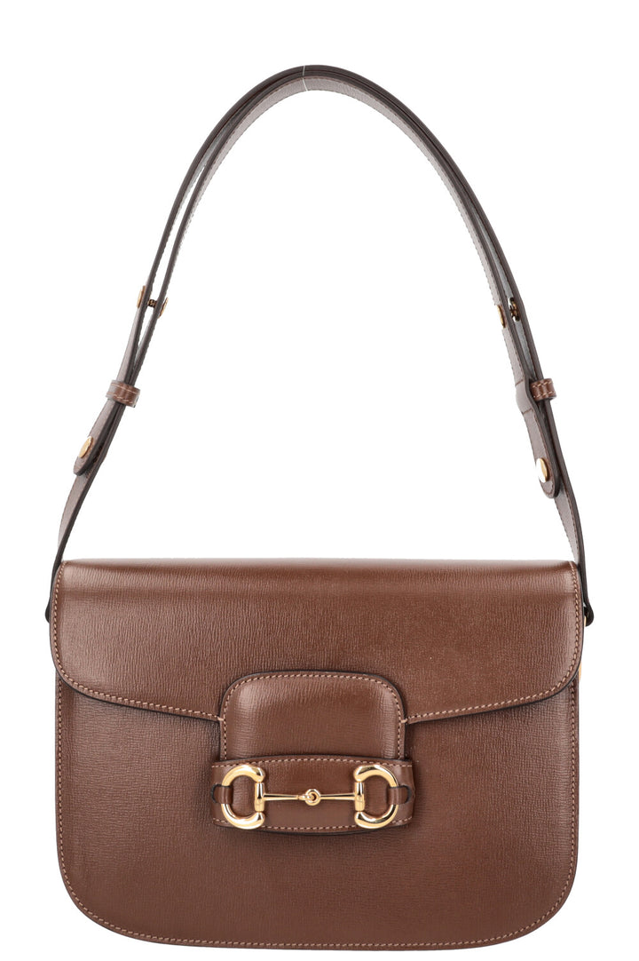 GUCCI Horsebit 1955 Shoulder Bag Brown