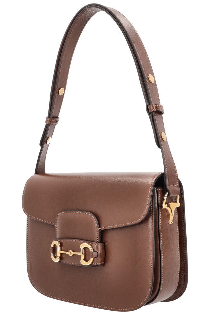 GUCCI Horsebit 1955 Shoulder Bag Brown