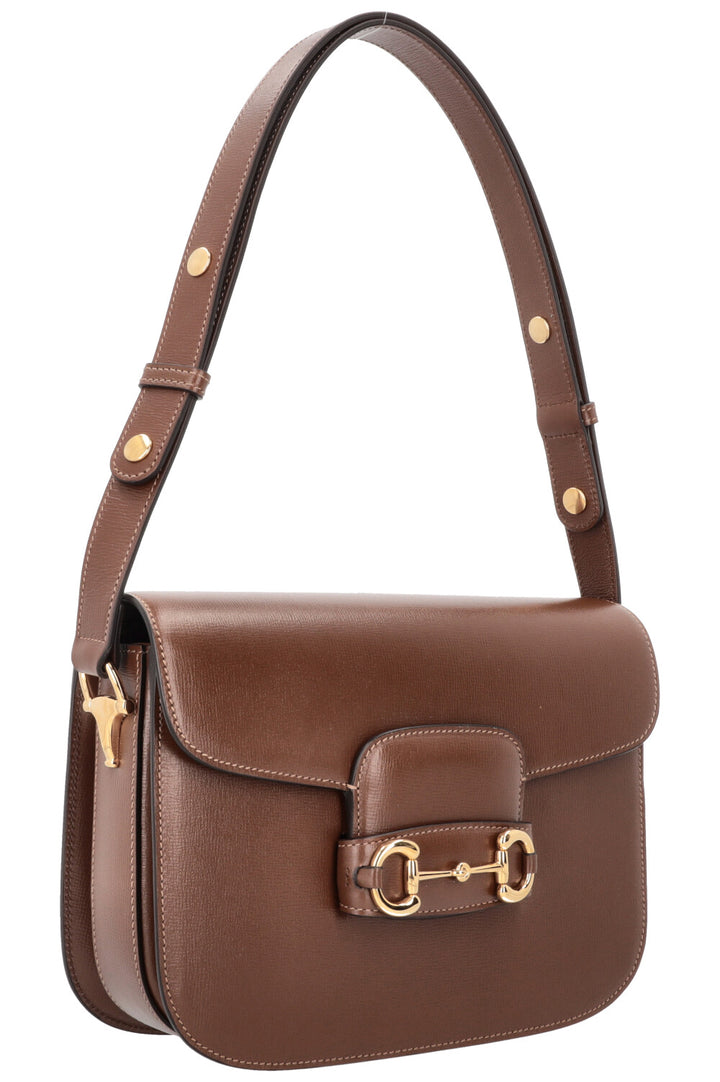 GUCCI Horsebit 1955 Shoulder Bag Brown