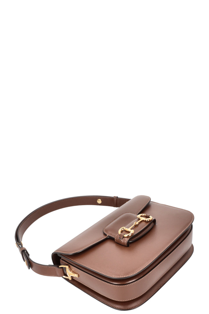 GUCCI Horsebit 1955 Shoulder Bag Brown