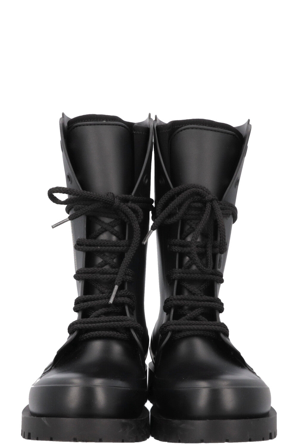 CHRISTIAN DIOR DiorCamp Combat Boots Black PVC
