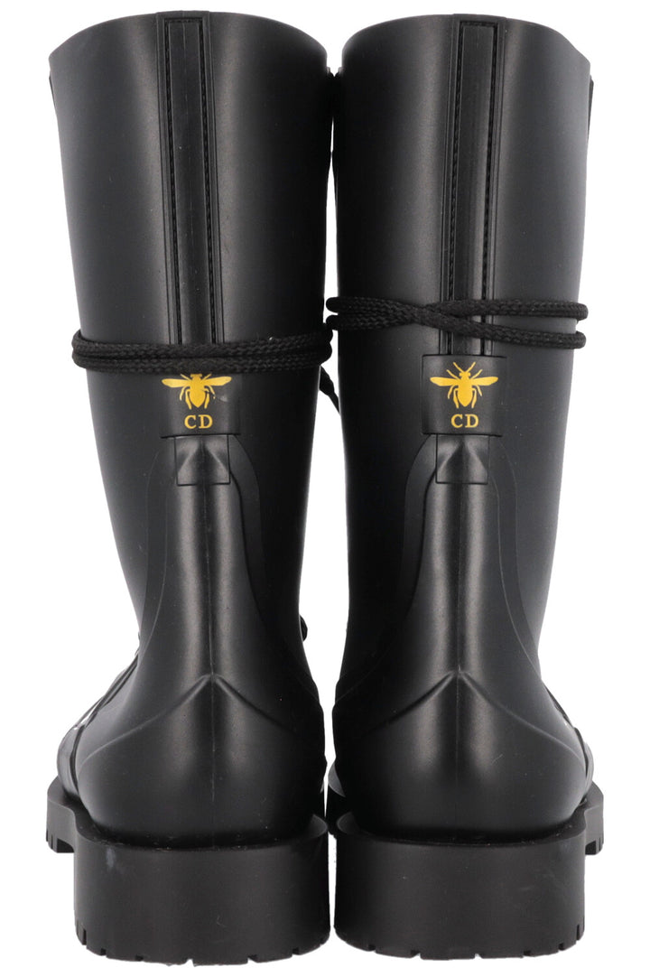CHRISTIAN DIOR DiorCamp Combat Boots Black PVC