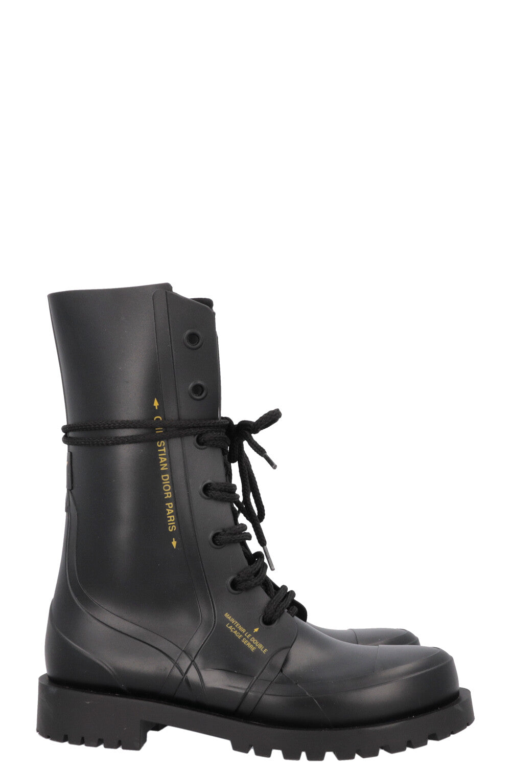 Dior rubber combat boots hot sale