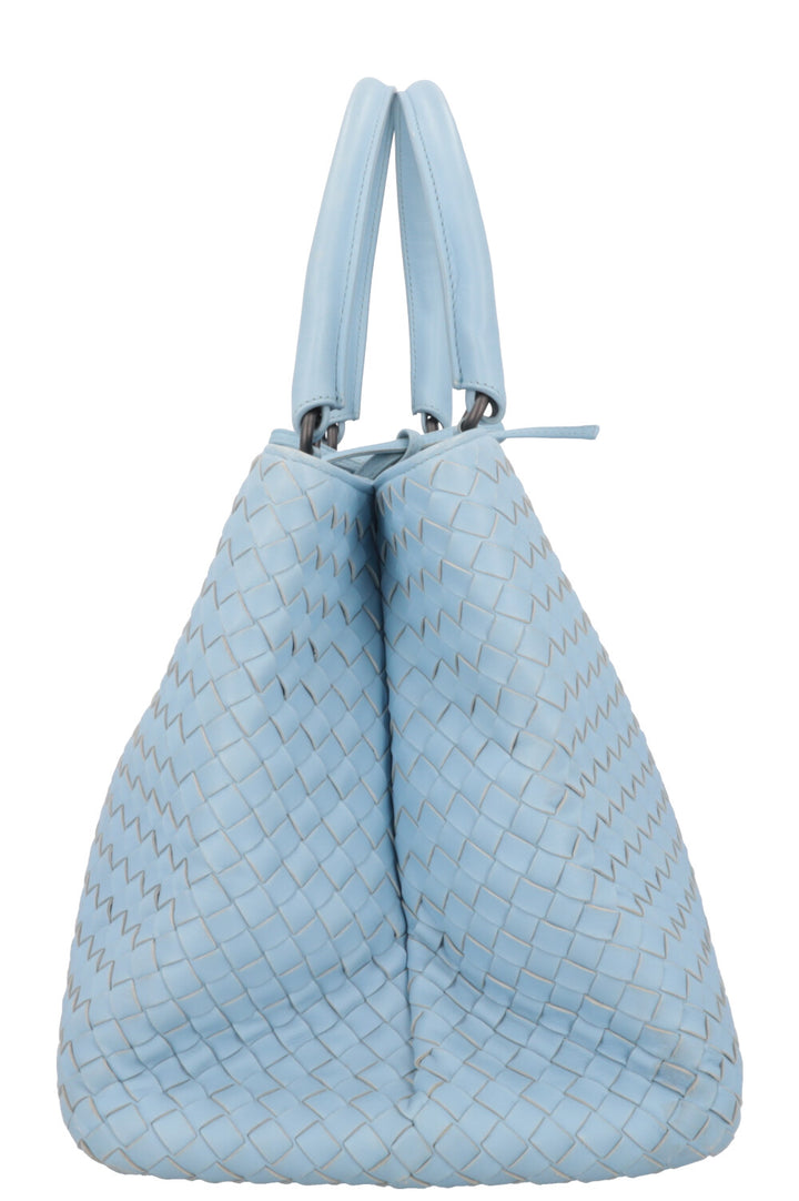 BOTTEGA VENETA Intrecciato Tote Bag Blue