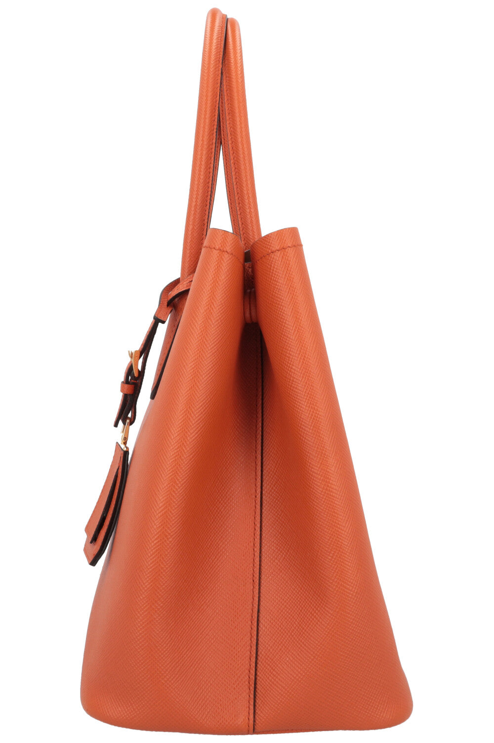 PRADA Tote Bag Saffiano Leather Papaya