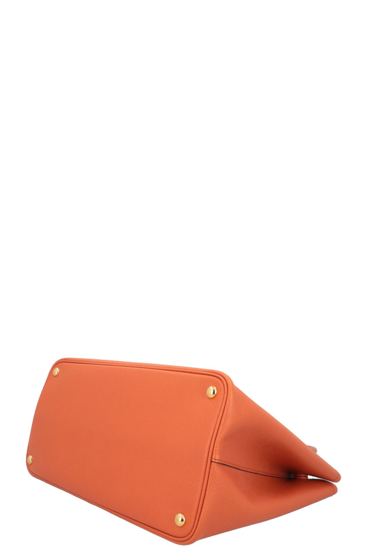 PRADA Tote Bag Saffiano Leather Papaya