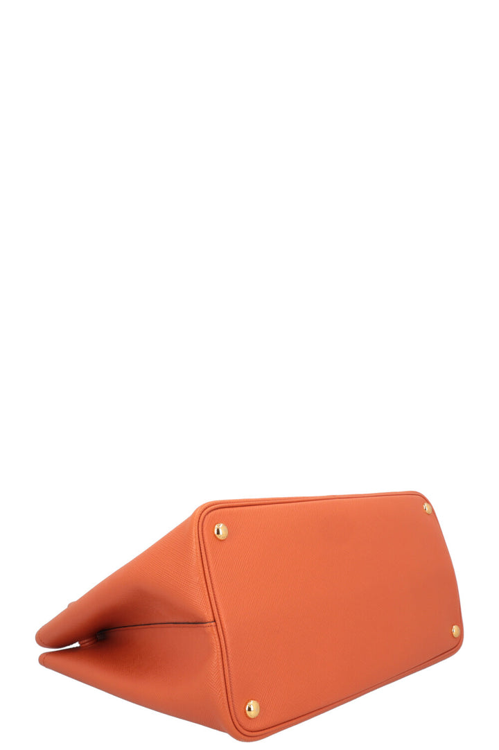 PRADA Tote Bag Saffiano Leather Papaya