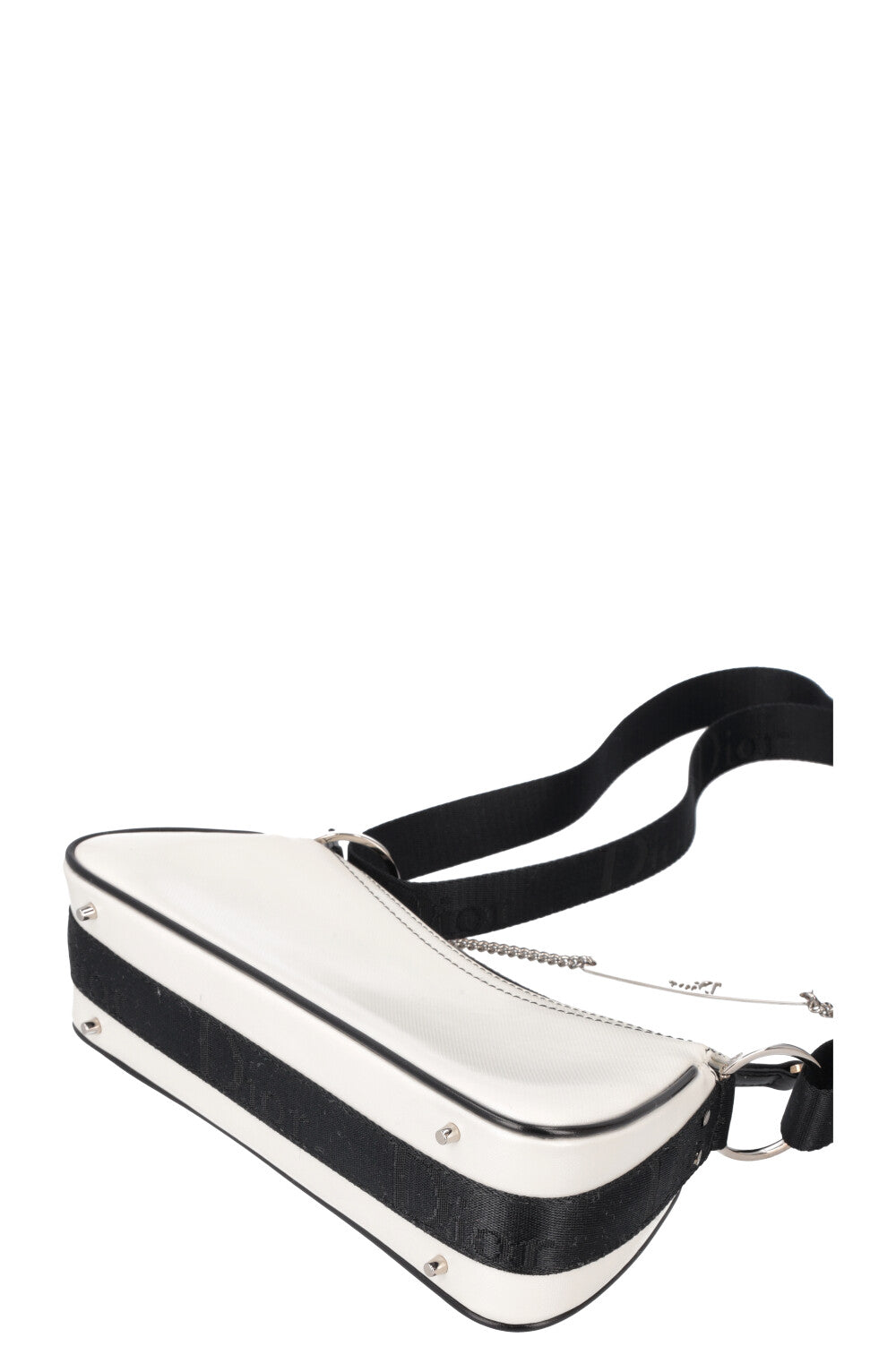 CHRISTIAN DIOR Sac Hardcore Blanc &amp; Noir