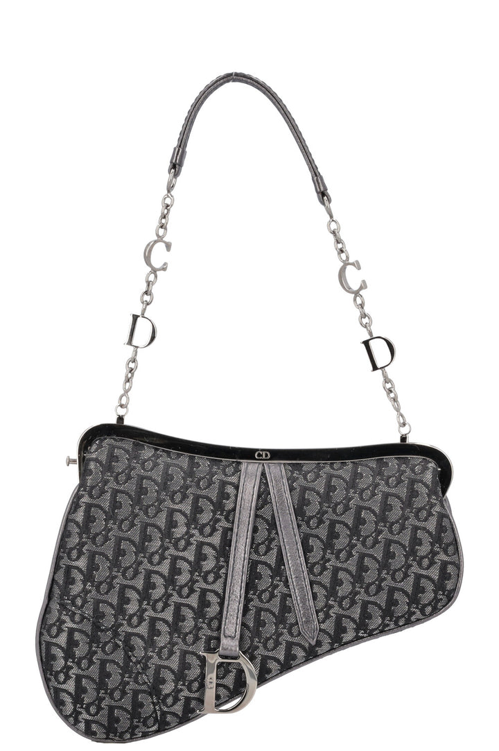 CHRISTIAN DIOR Micro Saddle Bag MNG Grey