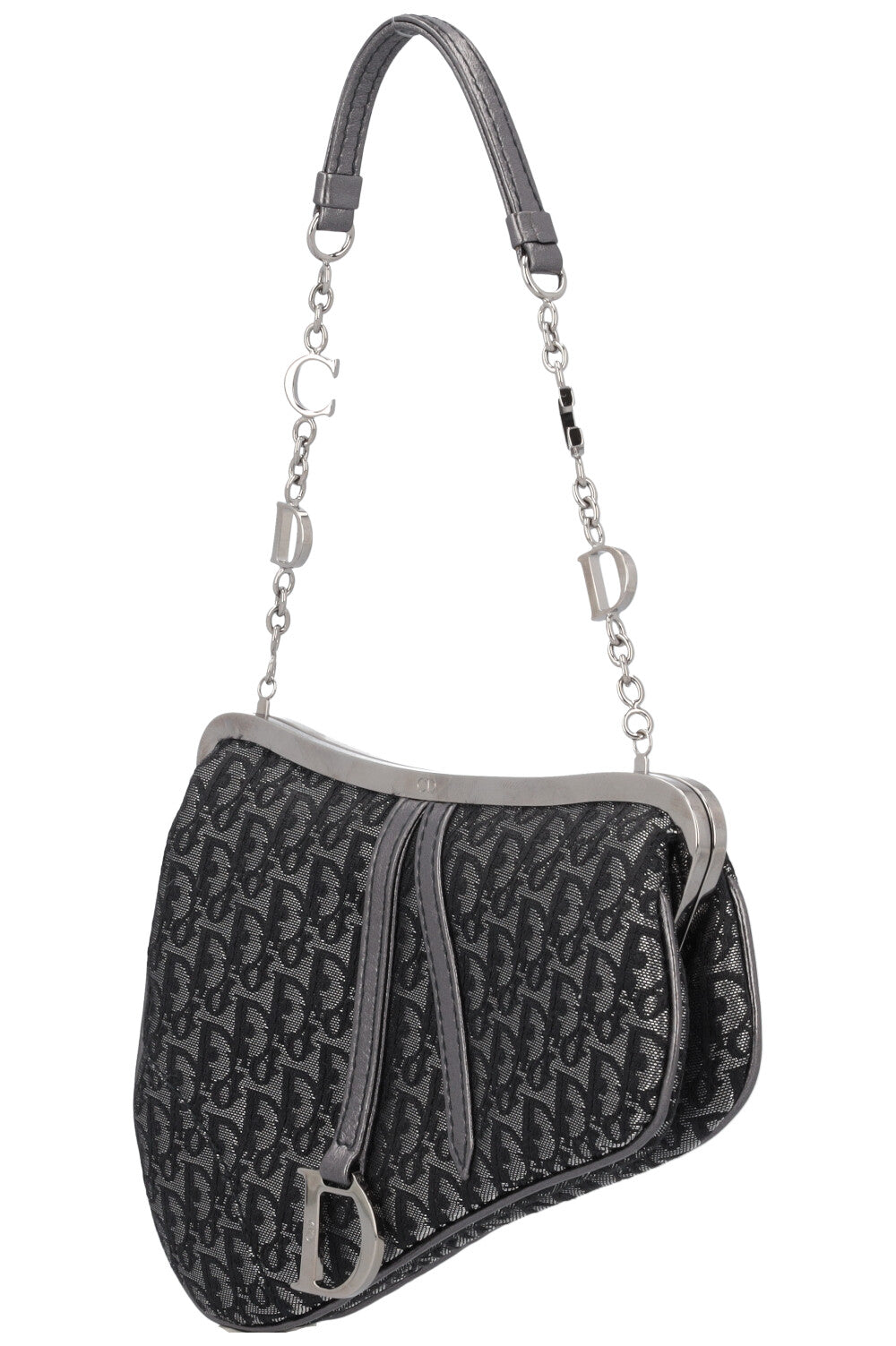 CHRISTIAN DIOR Micro Saddle Bag MNG Grey