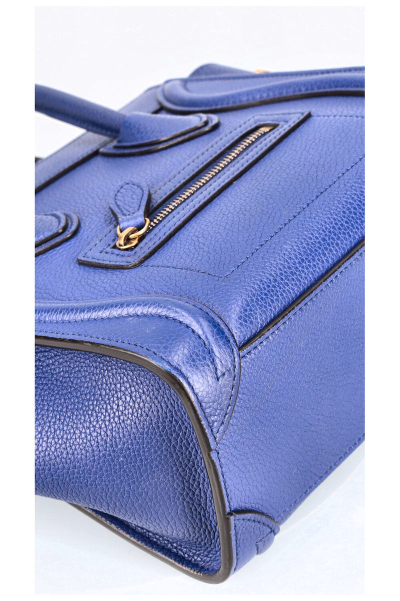 CÉLINE Nano Luggage Bag Royal Blue