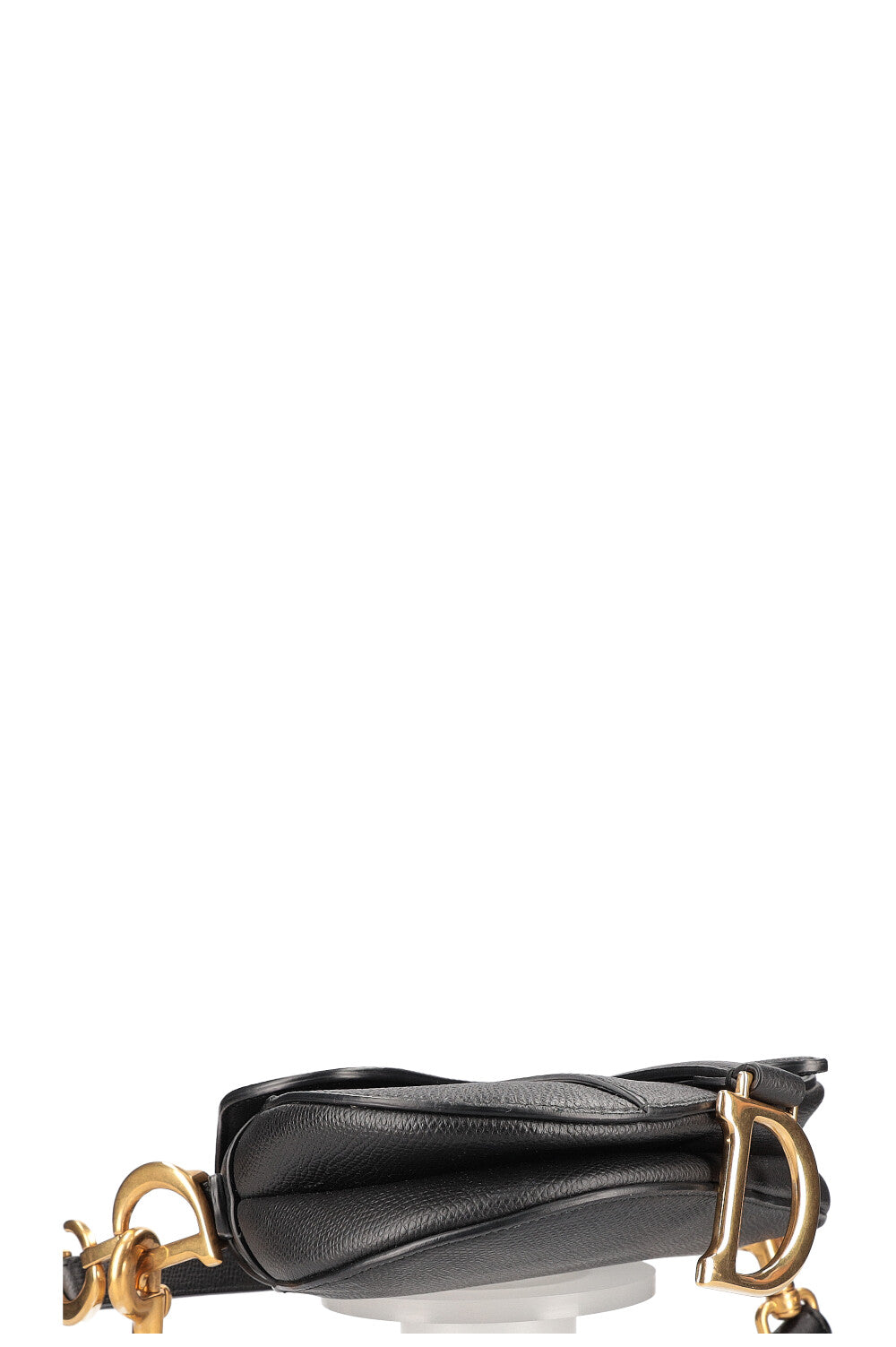 CHRISTIAN DIOR Mini Saddle Bag with Strap Black