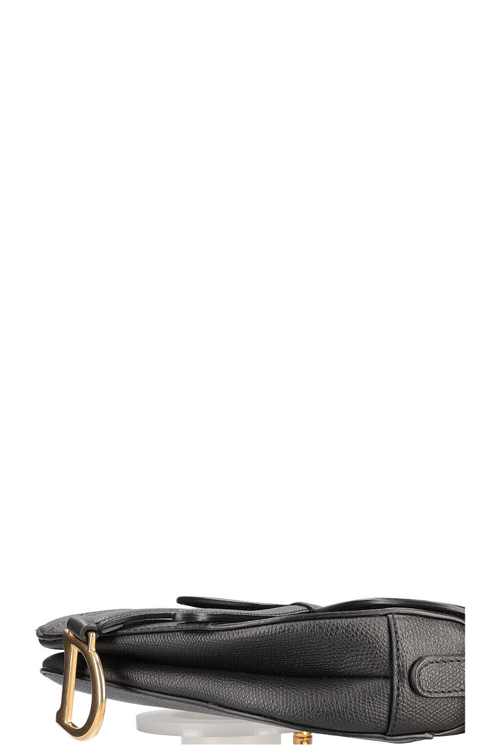CHRISTIAN DIOR Mini Saddle Bag with Strap Black