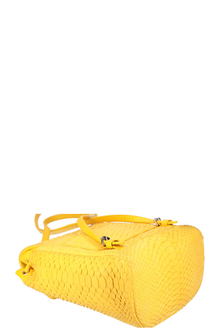 CHANEL Urban Spirit Backpack Python Yellow