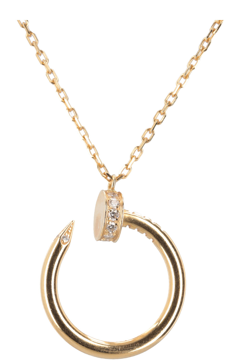 CARTIER Juste Un Clou Necklace 18k Yellowgold