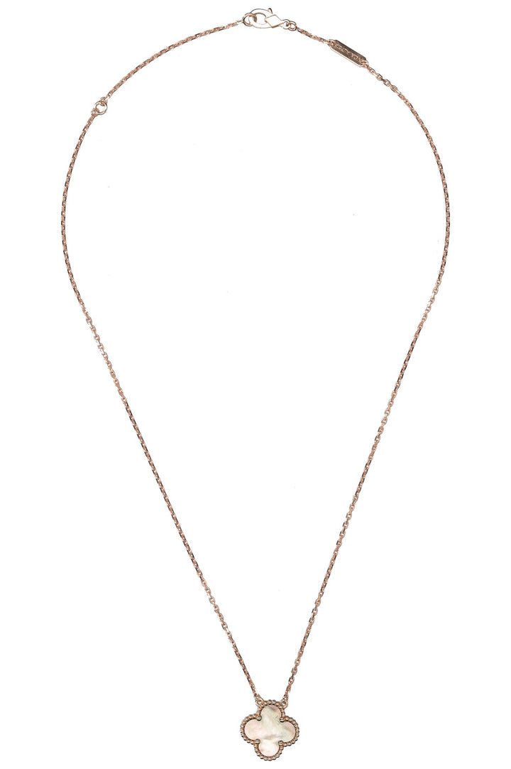 VAN CLEEF&ARPLES Vintage Alhambra Pendant 18K Rose Gold